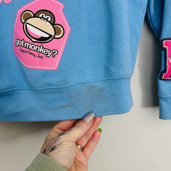 Bobby By Bobby Jack Y2K Blue Full Zip Jacket Girls Size M - Picture 9 of 10